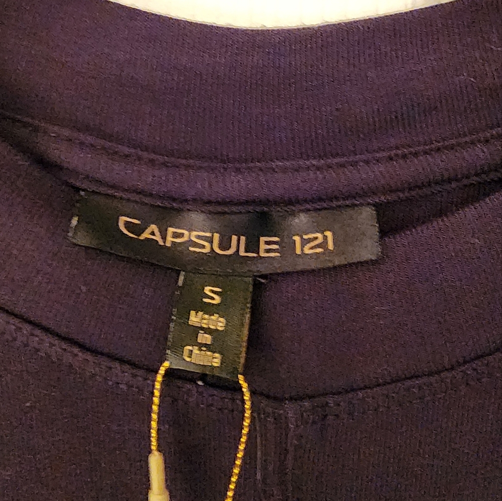 CAPSULE 121 Sync Tie Crop Top In Black Size Small - Picture 8 of 10